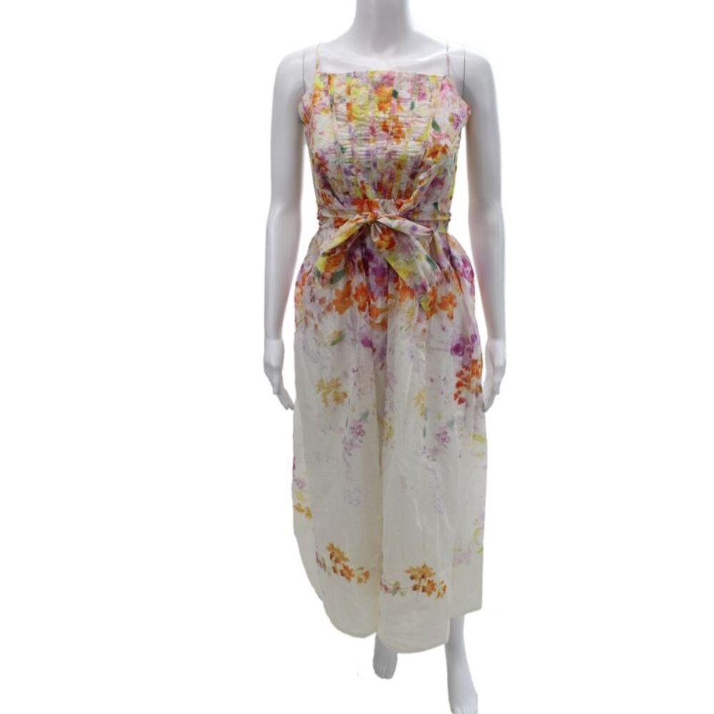 Zimmermann Women Multicolor Jumpsuit Sleeveless Square Neck Long Size M